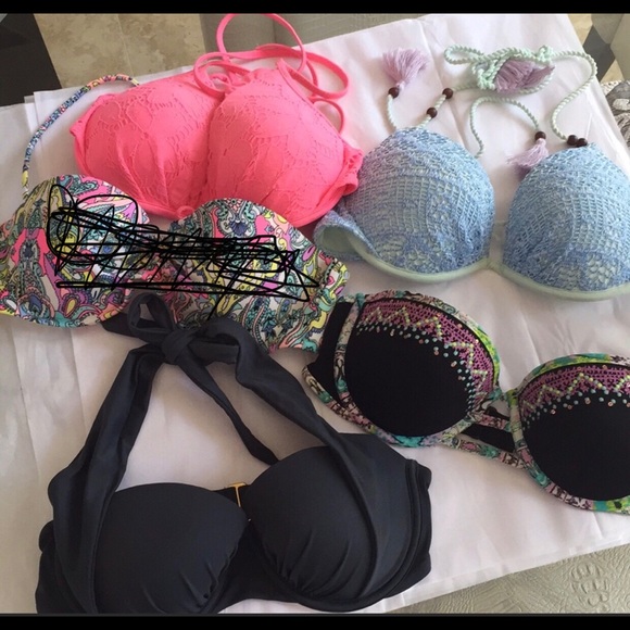 Victoria's Secret Other - 4 bikini tops 34C barely worn